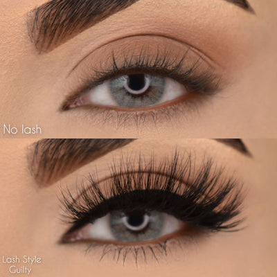 before after magnetic lashes